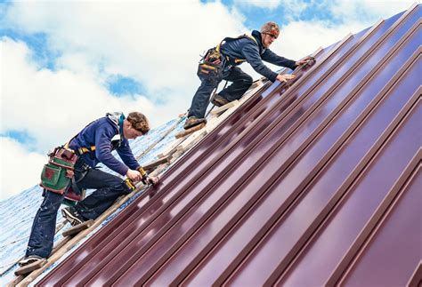 new metal roof installation